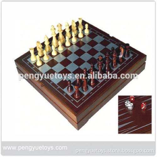 Wooden Chess Board , Chess Checkers Game , Intellectual Board Game